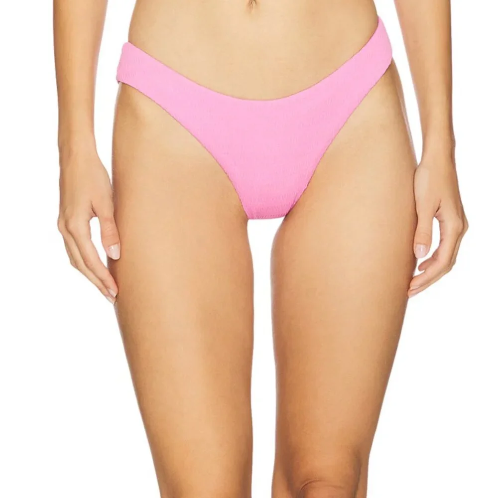 NEW LSPACE Rocky Bikini Bottom in Hottest Pink Hot Cheeky XS